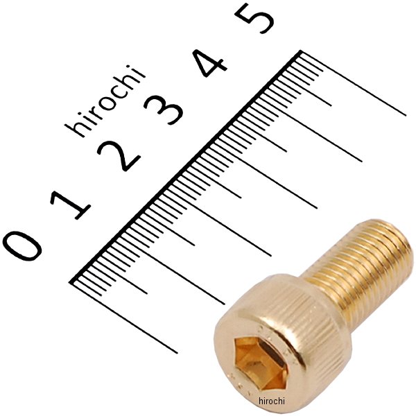 811660-020 ポッシュ POSH ステンレスキャップボルト 24Kメッキ M10X20 1本入り