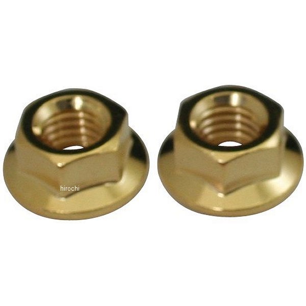 811675-08 ポッシュ POSH ステンレスフランジ付きナット 汎用 M8 P1.25 24Kメッキ 2個入り