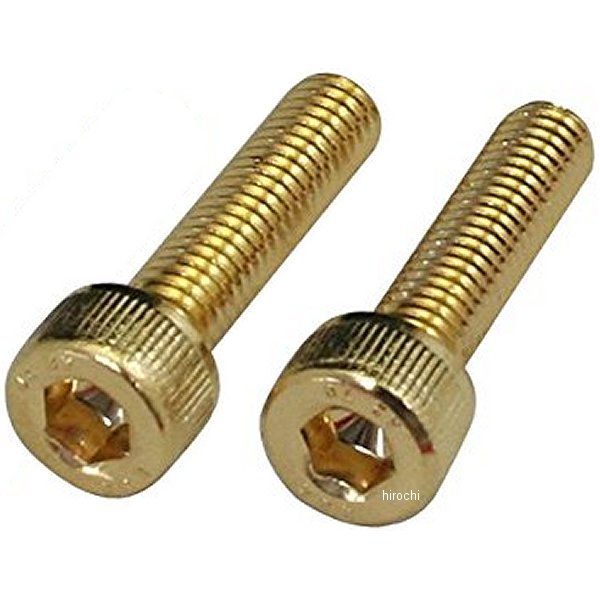 811710-020 ポッシュ POSH ステンレスキャップボルト 24Kメッキ M5X20 2本入り