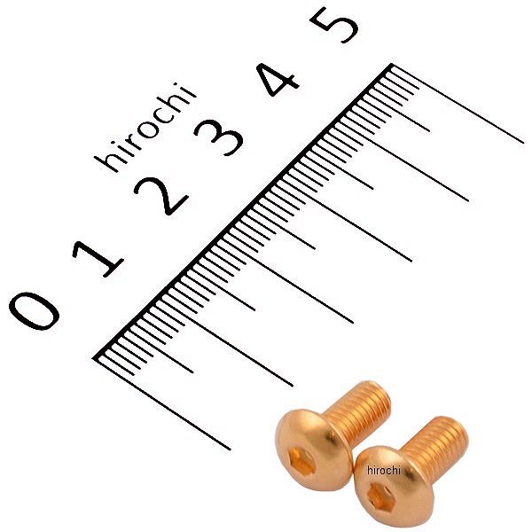 811810-010 ポッシュ POSH SUS304 六角穴付きボタンキャップボルト M5x10 P0.80 24Kメッキ