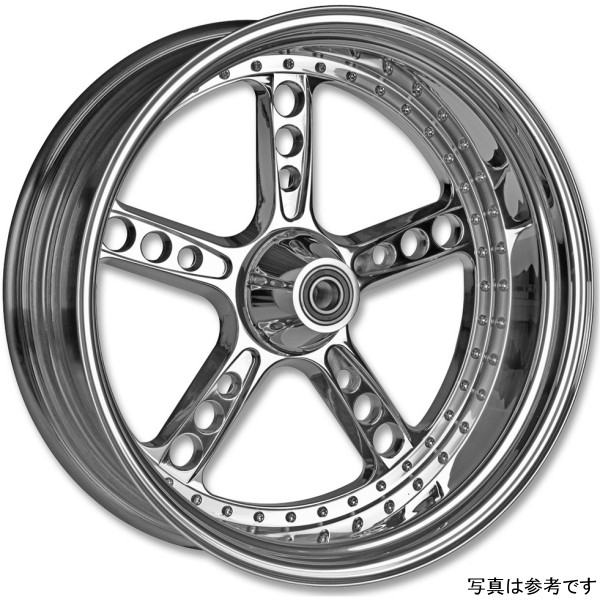 82-75-150-080DF サンダーバイク ホイール フロント Vegas Drilled 3.50x18インチ