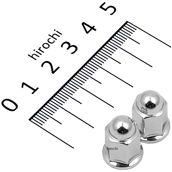 820740-06 ポッシュ フランジ付ロング袋ナット M6 P1.0 メッキ 2個入り