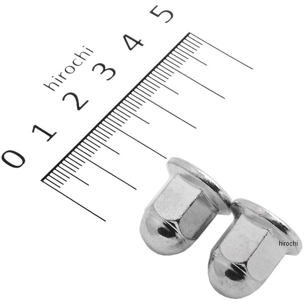 820740-08 ポッシュ フランジ付ロング袋ナット M8 P1.25 メッキ 2個入り