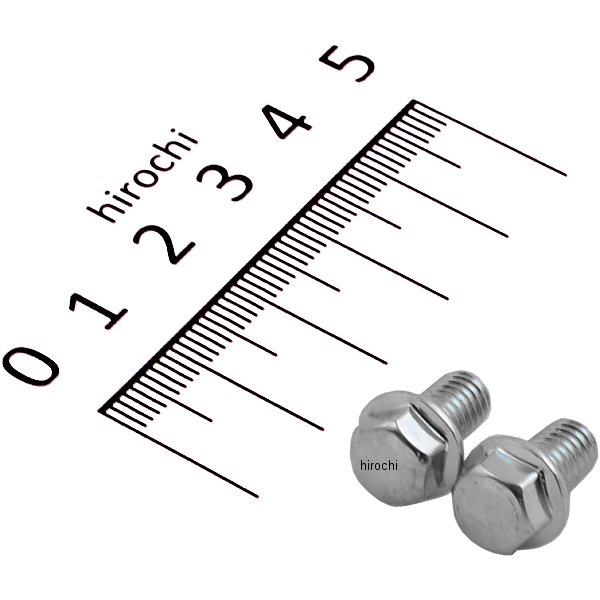 820850-010 ポッシュ POSH ホンダ純正タイプ フランジ六角ボルト ユニクロ M6x10 P1.0 2本入り