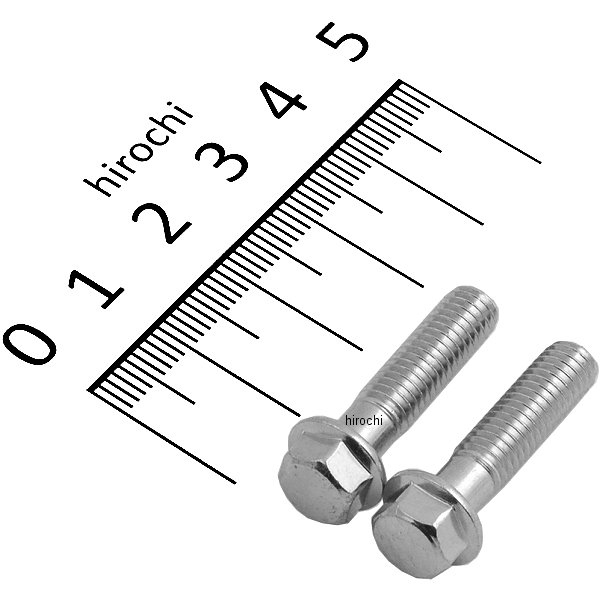 820850-025 ポッシュ POSH ホンダ純正タイプ フランジ六角ボルト ユニクロ M6x25 P1.0 2本入り