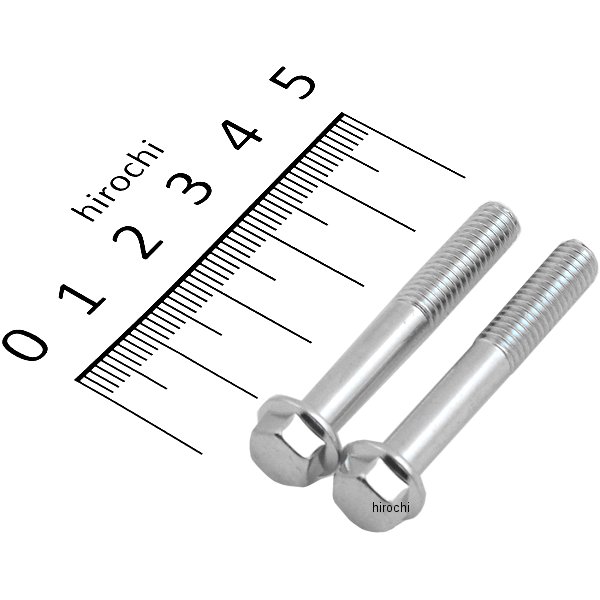 820850-040 ポッシュ POSH ホンダ純正タイプ フランジ六角ボルト ユニクロ M6x40 P1.0 2本入り