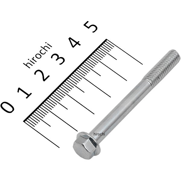 820850-055 ポッシュ POSH ホンダ純正タイプ フランジ六角ボルト ユニクロ M6x55 P1.0 1本入り