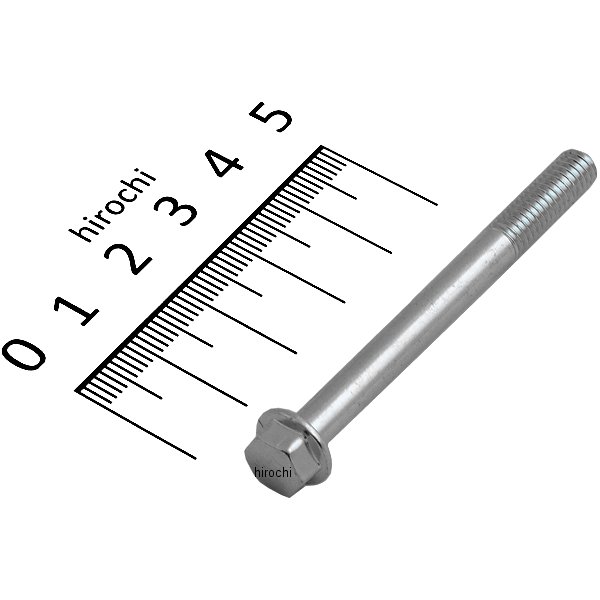 820850-060 ポッシュ POSH ホンダ純正タイプ フランジ六角ボルト ユニクロ M6x60 P1.0 1本入り