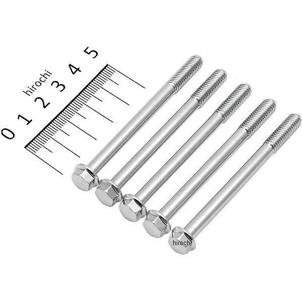 820855-070 ポッシュ POSH ホンダ純正タイプ フランジ六角ボルト ユニクロ M6x70 P1.0 5本入り