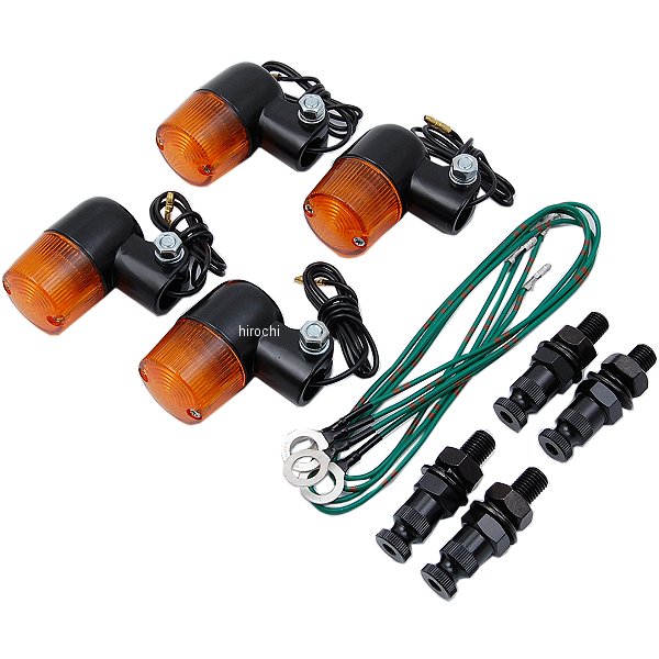 830-0302134 キタコ ウインカーキット ブラック/オレンジ ドリーム50/ダックス50