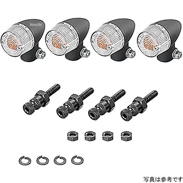 830-0400030 キタコ ウインカーキット YB-1 ロケットミニ 黒/アンバー