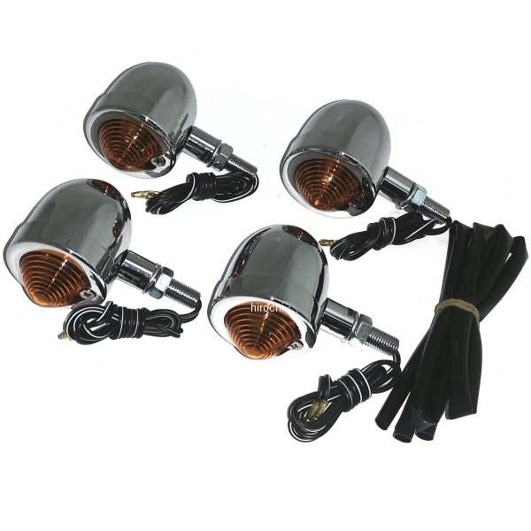 830-0900140B キタコ ウインカーキット ブレッドミニ/メッキ/オレンジ JAZZ