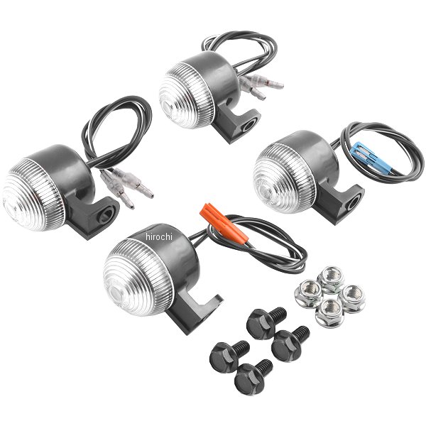 830-1134910 キタコ ワレンズミニウインカーSET(クリア) XR50/100 MOTARD