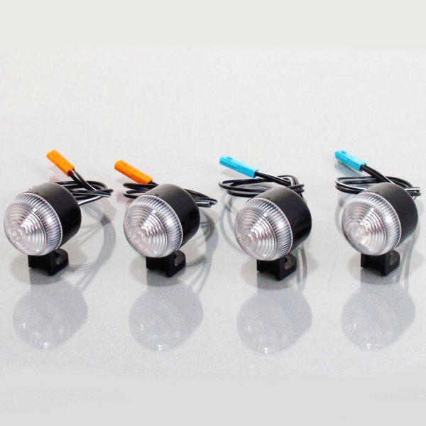 830-1137910 キタコ ウインカーキット ワレンズミニウインカー クリアレンズ ・モンキー (FI車専用)