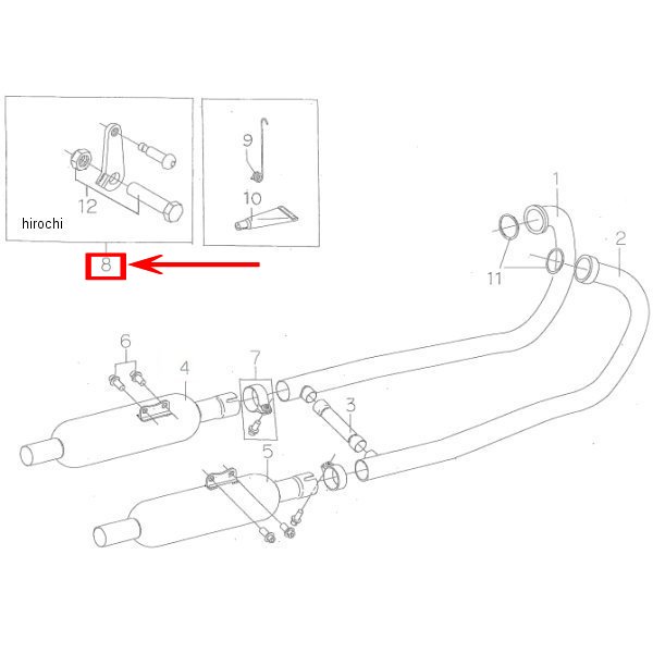 8306-K86-50 ビート BEET リターンスプリングプレートセット W400