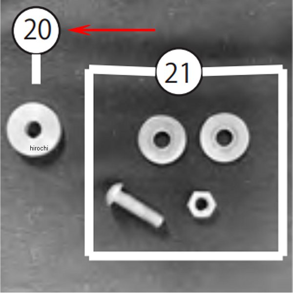 8306-KF7-00 ビート BEET UカウルオフセットカラーR Ninja1000SX