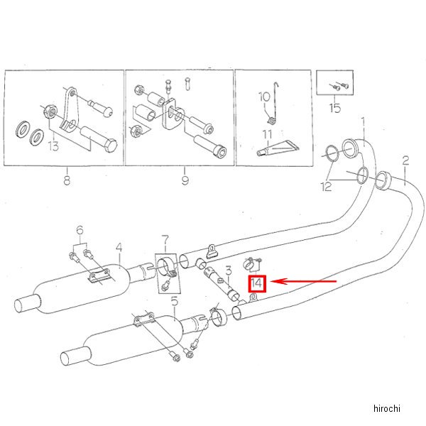 8314-KA9-02 ビート BEET バイパスクランプセット W800