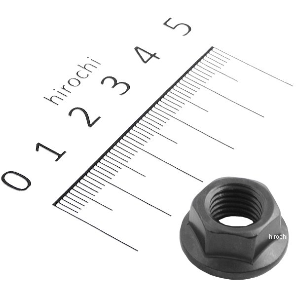 831675-10 ポッシュ POSH ステンレスフランジ付き六角ナット M10 P1.25 スタンダードタイプ 1個入り 黒