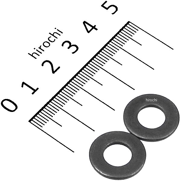 831690-08 ポッシュ POSH ステンレス平ワッシャ M8 スタンダードタイプ 2個入り 黒