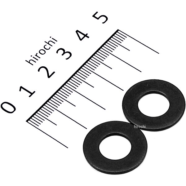 831690-10 ポッシュ POSH ステンレス平ワッシャ M10 スタンダードタイプ 2個入り 黒