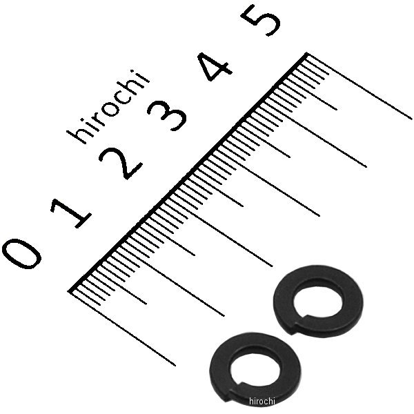 831695-06 ポッシュ POSH ステンレススプリングワッシャ M6 スタンダードタイプ 2個入り 黒