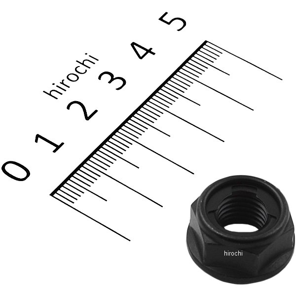 831720-10 ポッシュ POSH ステンレスフランジ付きロックナット M10 P1.25 スタンダードタイプ 1個入り 黒