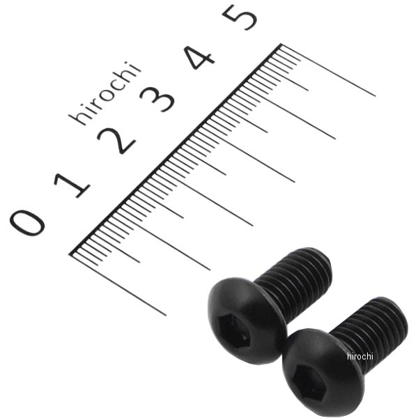 831830-015 ポッシュ POSH SUS304 六角穴付ボタンキャップボルト 汎用 M8x15 P1.25 黒 ステンレス 2本入り