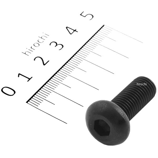 831840-025 ポッシュ POSH SUS304 六角穴付ボタンキャップボルト 汎用 M10x25 P1.25 黒 ステンレス 1本入り