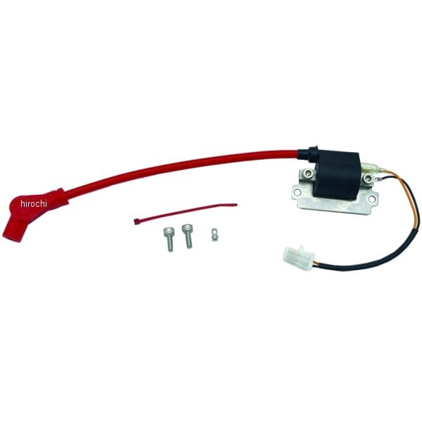 838011-04 ポッシュ POSH レーシングIGコイル スピードプロツインシリコンプラグコード付 92年以前 SR400/500 キャップ有 赤