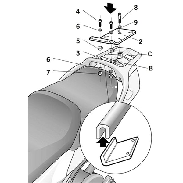 Y0FJ31ST シャッド SHAD トップマスターフィッティングキット 01年-05年 FJR1300
