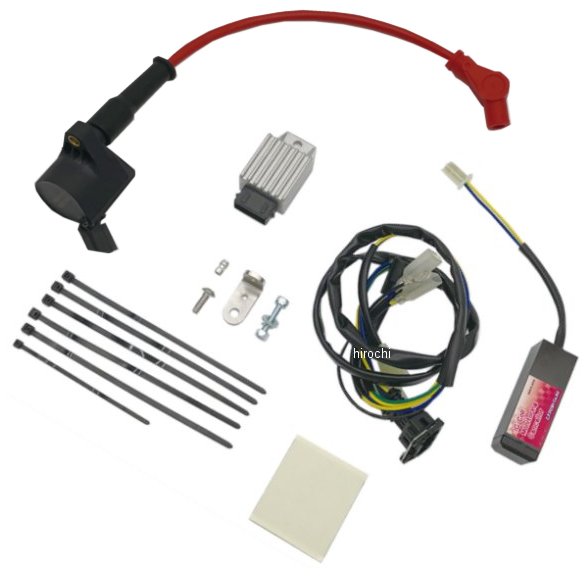 843710-04 ポッシュ POSH スーパーイグニッションコイルキット プラグコード付き 10年-17年 SR400 赤