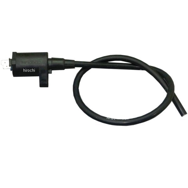 851014-09 ポッシュ POSH レーシングIGコイル スピードプロツインシリコンプラグコード付 キャップ無し スーパーカブ/リトルカブ 黒/黒