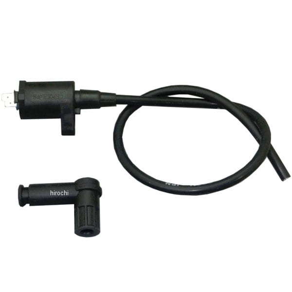 851016-09 ポッシュ POSH レーシングIGコイル スピードプロツインシリコンプラグコード付 キャップ付き スーパーカブ/リトルカブ 黒/黒