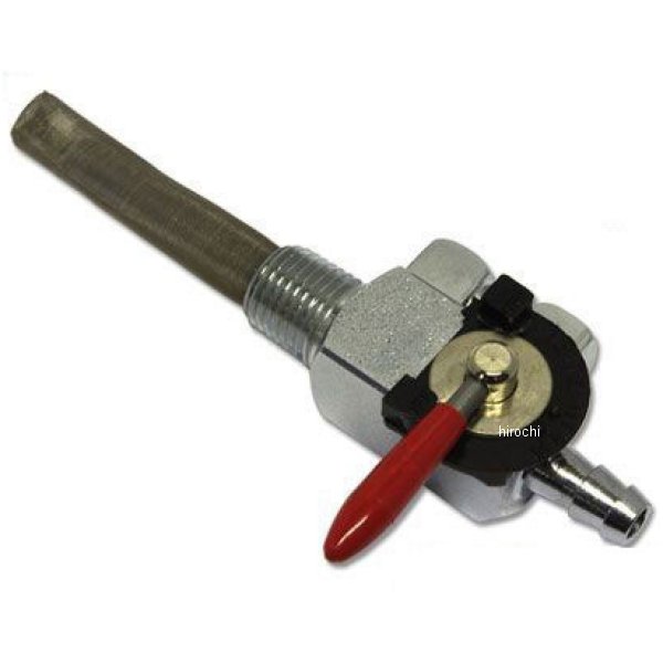 8600-9075 ガッツクローム 1/4ガソリンコック リザーブ付き 下だし