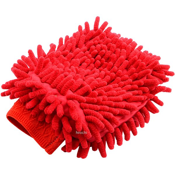 870102 NBS バイクパーツセンター 洗車手袋 マイクロファイバータイプ 赤