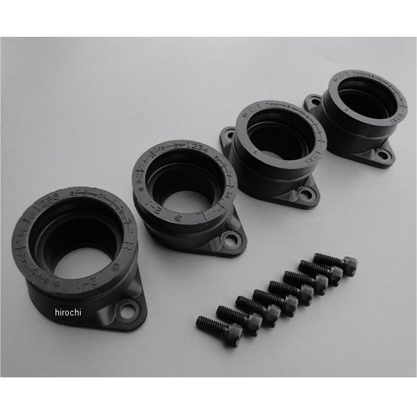 8734 ビーアールシー BRC 純正キャブインシュレーター(4個 ) Oリング&ボルト付き 89年-97年 ゼファー400、ゼファーχ