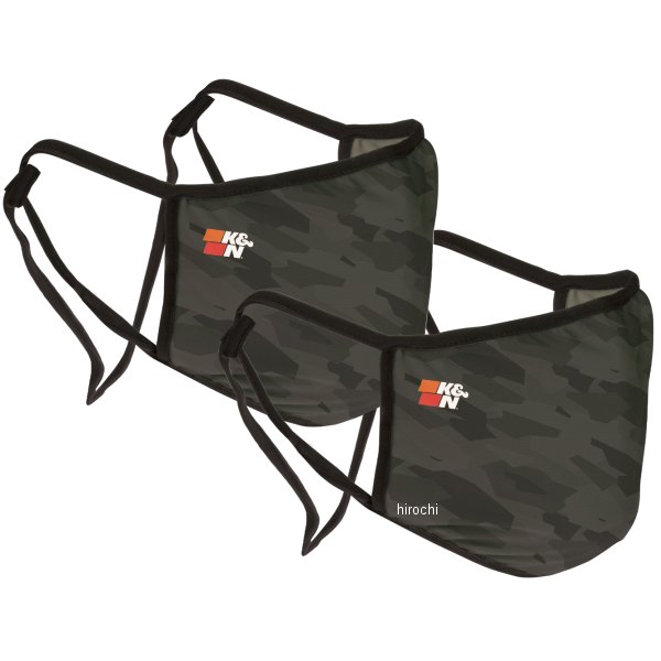 88-0520C K&N 2層式布フェイスマスク カモ 2枚入り