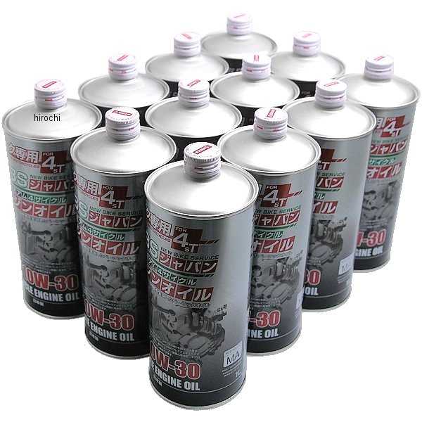 881002 NBS バイクパーツセンター 4サイクルエンジンオイル グリセード 10W-30 1L 12本入