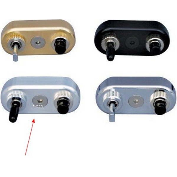 880211 ポッシュ POSH ミニスイッチ 1インチ(25.4mm)ハンドル用 キャップ付きスタンダード アルミ