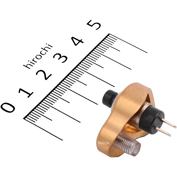 880352 ポッシュ POSH ミニスイッチ 汎用1穴 プッシュスイッチ 真鍮