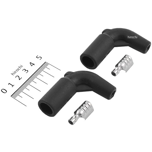 883029 ポッシュ POSH 取付き角タイプ プラグコード用 IGコイルコネクター 90°07年以降 スポーツスター、ダイナ、ソフテイル