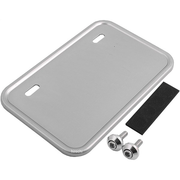 900116 NBS バイクパーツセンター ナンバープレートベース 50cc-125cc用 四角 シルバー