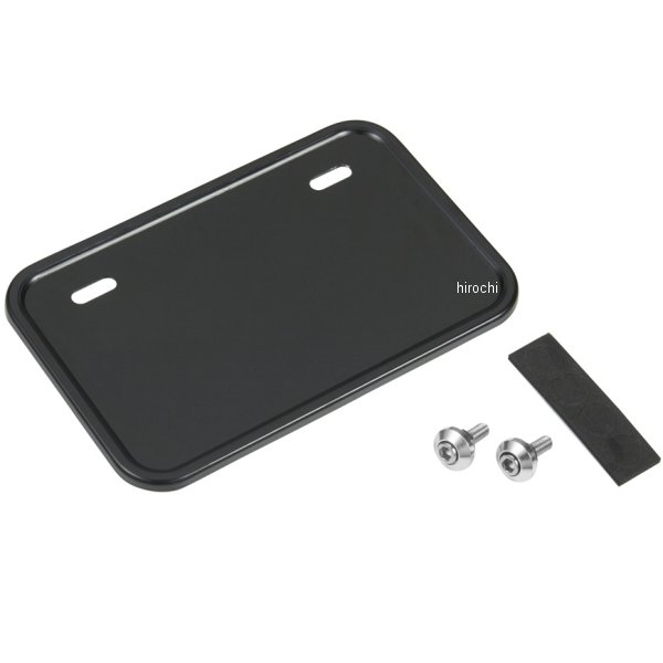 900117 NBS バイクパーツセンター ナンバープレートベース 50-125cc用 四角 ブラック