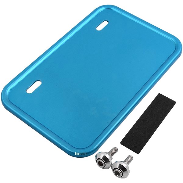 900119 NBS バイクパーツセンター ナンバープレートベース 50-125cc用 四角 青