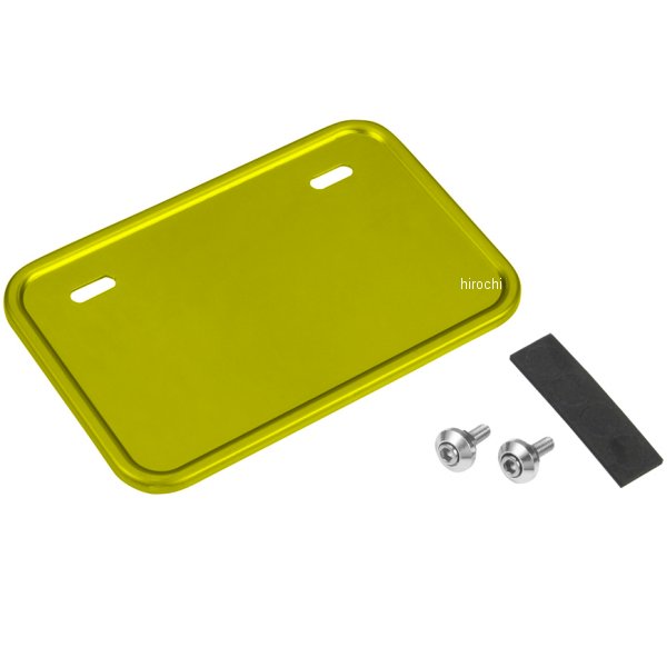 900120 NBS バイクパーツセンター ナンバープレートベース 50cc-125cc用 四角 ゴールド