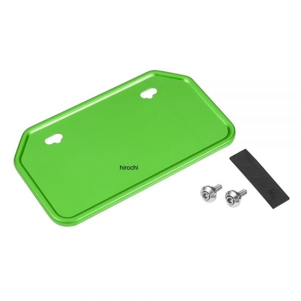 900123 NBS バイクパーツセンター 新基準対応NBSナンバープレートベース 50cc-125cc 山型 グリーン