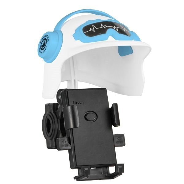 900409 NBS バイクパーツセンター スマホサンシェード ヘルメットタイプ ホルダー付 ホワイト