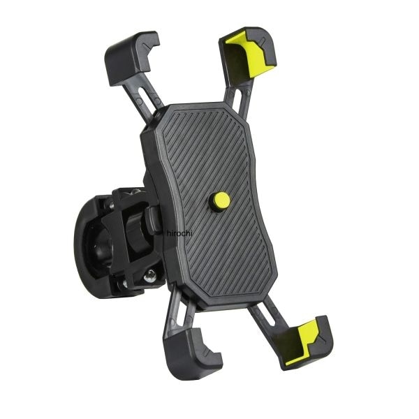 900412 NBS バイクパーツセンター スマホホルダー 4点ホールドクイックリリースタイプ イエロー