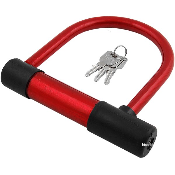 900901 NBS バイクパーツセンター U字ロック ワイドタイプ 赤