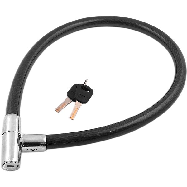 900910 NBS バイクパーツセンター ワイヤーロック 20mm×800mm 黒